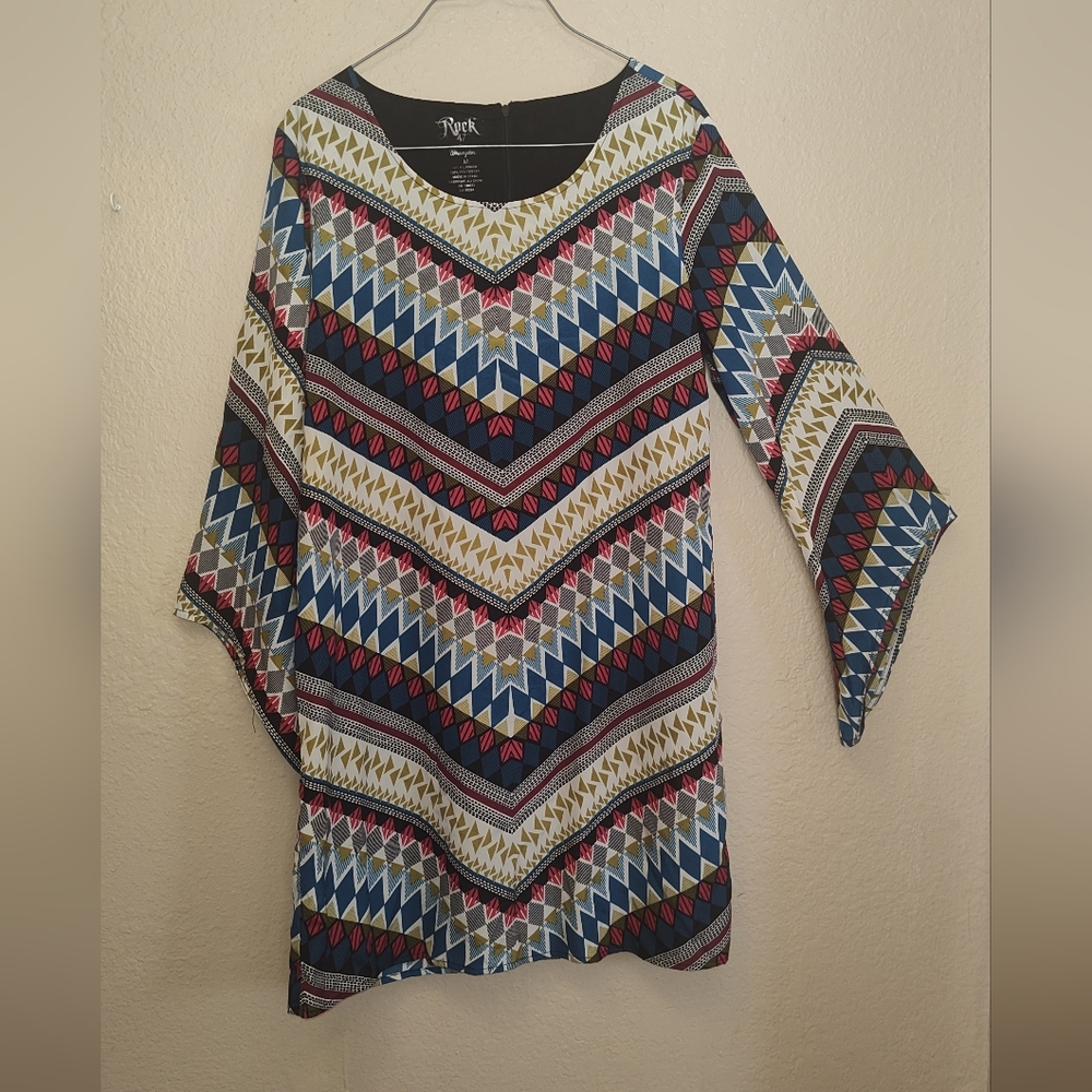 Wrangler Women's Multicolor Chevron Tunic